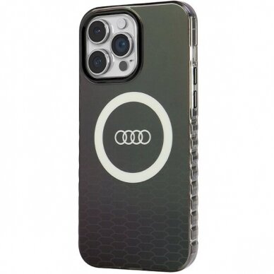 Originalus Audi dėklas IML Big Logo MagSafeiPhone 14 Pro Max - Juodas 1