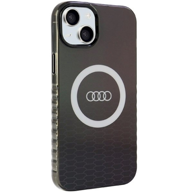 Originalus Audi dėklas IML Big Logo MagSafeiPhone 15 Plus / 14 Plus - Juodas 5