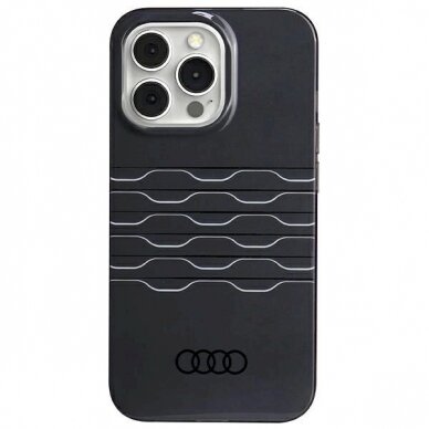 Originalus Audi dėklas IML MagSafeiPhone 13 Pro Max - Juodas