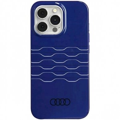 Originalus Audi dėklas IML MagSafeiPhone 13 Pro Max - mėlynas