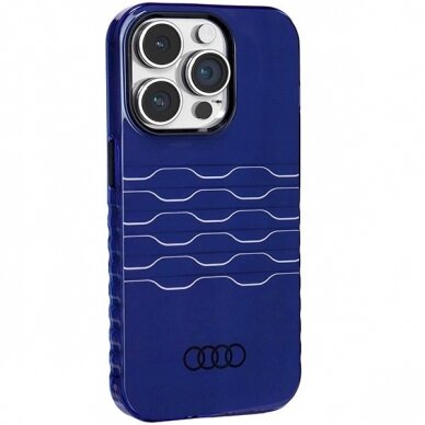 Originalus Audi dėklas IML MagSafeiPhone 14 Pro - mėlynas 5