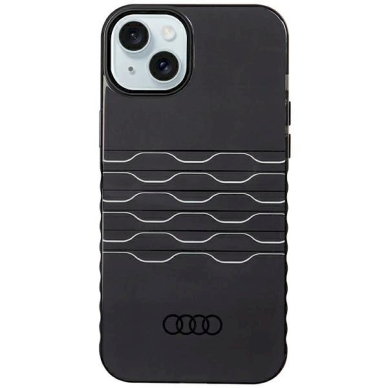 Originalus Audi dėklas IML MagSafeiPhone 15 Plus / 14 Plus - Juodas