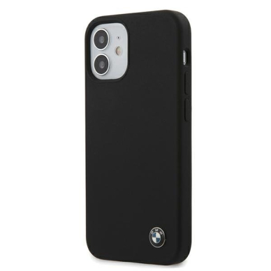 Originalus Bmw dėklas Bmhcp12Ssilbk Iphone 12 Mini juodas Silicone Signature 1