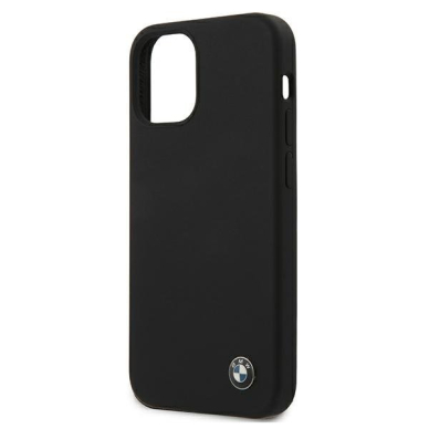 Originalus Bmw dėklas Bmhcp12Ssilbk Iphone 12 Mini juodas Silicone Signature 5