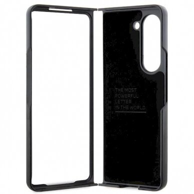 Originalus BMW dėklas Leather Carbon Samsung Galaxy Z Fold 5 - Juodas 4