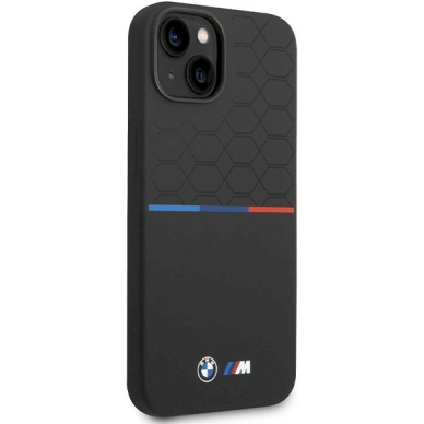 Originalus BMW dėklas M Silicone Pattern MagSafeiPhone 15/14/13 - juodas 3