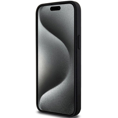 Originalus BMW dėklas Perforated Twisted Line MagSafeiPhone 15 Pro - juodas 4