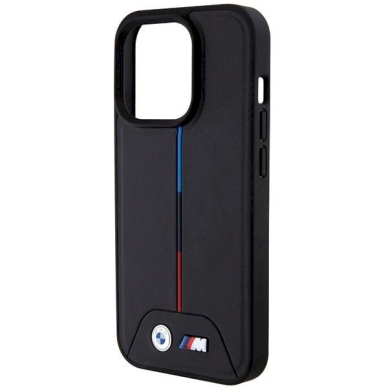 Originalus BMW dėklas Quilted Tricolor MagSafeiPhone 15 Pro Max - juodas 5