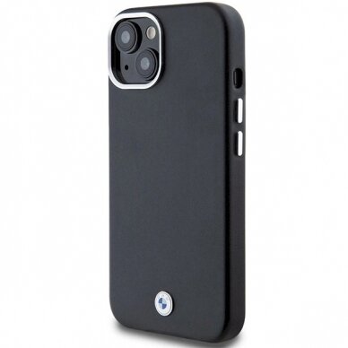 Originalus BMW dėklas Signature Wrapped Metal MagSafeiPhone 14/15/13 - juodas 1