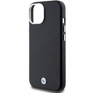 Originalus BMW dėklas Signature Wrapped Metal MagSafeiPhone 14/15/13 - juodas 5