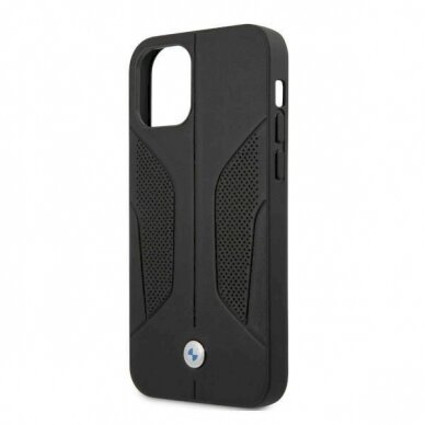 Originalus dėklas BMW BMHCP12LRSCSK iPhone 12 Pro Max 6,7"  Juodas hardcase Leather Perforate Sides 5