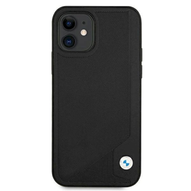 Originalus dėklas BMW BMHCP12SRCDPK iPhone 12 mini 5,4"  Juodas hardcase Leather Deboss 2