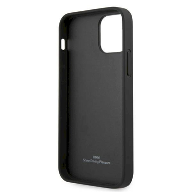 Originalus dėklas BMW BMHCP12SRCDPK iPhone 12 mini 5,4"  Juodas hardcase Leather Deboss 6