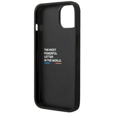 Originalus dėklas BMW BMHCP14M22NBCK iPhone 14 Plus 6.7 Juodas Leather Carbon 6