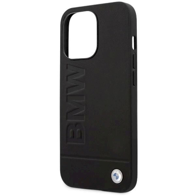 Originalus dėklas BMW BMHMP14LSLLBK iPhone 14 Pro 6,1"  Juodas hardcase Signature Logo Imprint Magsafe 5