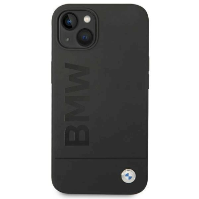 Originalus dėklas BMW BMHMP14MSLBLBK iPhone 14 Plus 6.7 Juodas hardOriginalus dėklas Silicone Signature Logo Magsafe 3