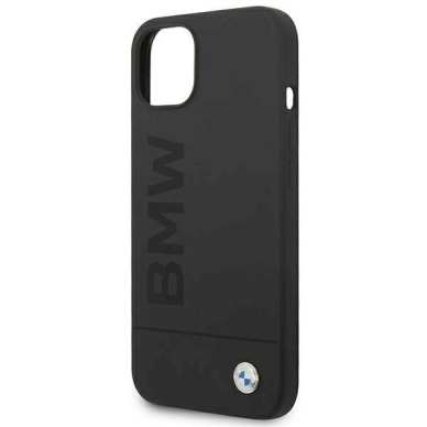 Originalus dėklas BMW BMHMP14MSLBLBK iPhone 14 Plus 6.7 Juodas hardOriginalus dėklas Silicone Signature Logo Magsafe 6