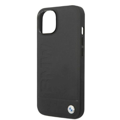 Originalus dėklas BMW BMHMP14MSLLBK iPhone 14 Plus 6.7 Juodas hardcase Signature Logo Imprint Magsafe 5