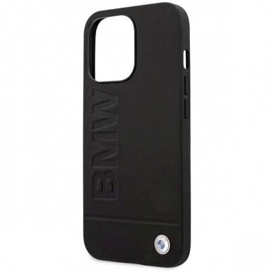 Originalus dėklas BMW BMHMP14XSLLBK iPhone 14 Pro Max 6,7"  Juodas hardcase Signature Logo Imprint Magsafe 5