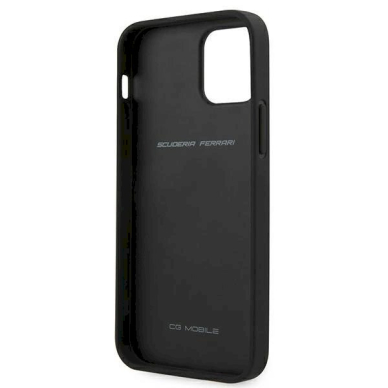 Originalus dėklas Ferrari FESAXHCP12LRE iPhone 12 Pro Max 6.7  Raudonas hardcase On Track Carbon Stripe 6