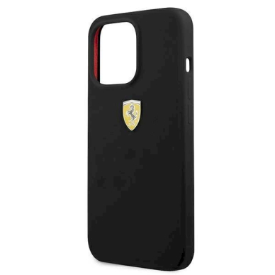 Originalus dėklas Ferrari FESSIHCP13LBK iPhone 13 Pro / 13 6.1  Juodas hardcase Silicone 5