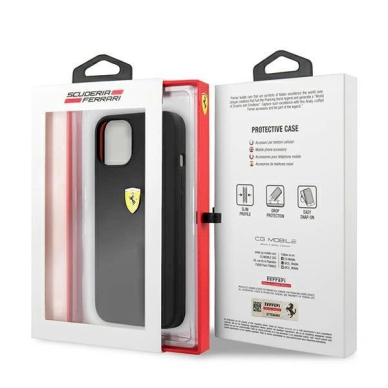 Originalus dėklas Ferrari FESSIHCP13MBK iPhone 13 6.1  Juodas hardcase Silicone 7