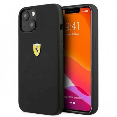 Originalus dėklas Ferrari FESSIHCP13SBK iPhone 13 mini 5.4  Juodas hardcase Silicone