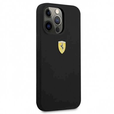 Originalus dėklas Ferrari FESSIHCP13XBK iPhone 13 Pro Max 6.7  Juodas hardcase Silicone 3