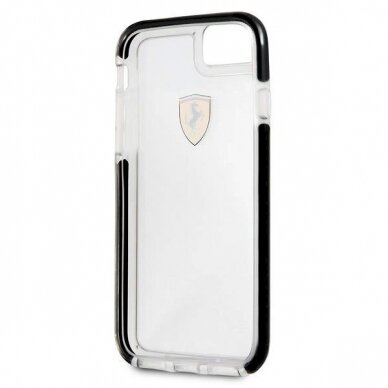 Originalus dėklas Ferrari Hardcase FEGLHCP7BK iPhone 7/8 SE 2020 / SE 2022 Shockproof Permatomas Juodas 3