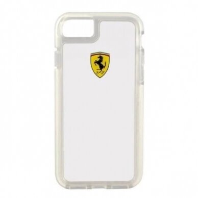 Originalus dėklas Ferrari Hardcase FEGLHCP7TR iPhone 7/8 SE 2020 / SE 2022 Permatomas Shockproof