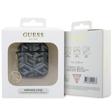 Originalus dėklas Guess GUA2PGCE4CK case skirta AirPods 1/2 - Juodas GCube Charm 2