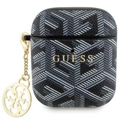 Originalus dėklas Guess GUA2PGCE4CK case skirta AirPods 1/2 - Juodas GCube Charm