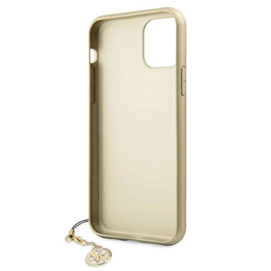 Originalus dėklas Guess GUHCN61GF4GGR iPhone 11 6.1  / Xr pilkos spalvos hard case 4G Charms Collection 5