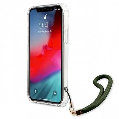 Originalus dėklas Guess GUHCP12LKSARKA iPhone 12 Pro Max 6.7  žalias/khaki hardcase Camo Collection 4