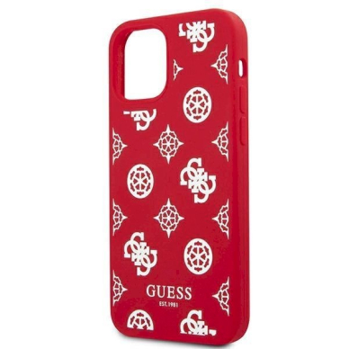 Originalus dėklas Guess GUHCP12LLSPEWRE iPhone 12 Pro Max 6.7  Raudonas hard case Peony Collection 4