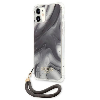 Originalus dėklas Guess GUHCP12SKSMAGR iPhone 12 mini 5.4  Pilkas Marble Collection 1