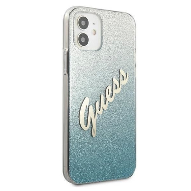 Originalus dėklas Guess GUHCP12SPCUGLSBL iPhone 12 mini 5.4  Mėlynas/Mėlynas Glitter Gradient Script 3