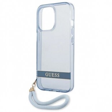 Originalus dėklas Guess GUHCP13LHTSGSB iPhone 13 Pro / 13 6,1 Mėlynas / Mėlynas hardcase Translucent Stap 5