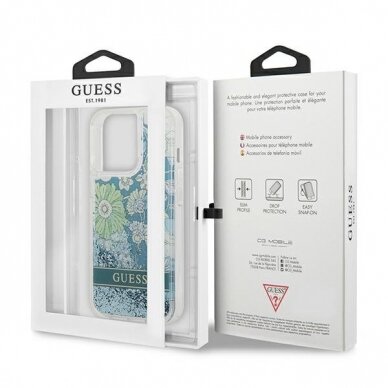 Originalus dėklas Guess GUHCP13LLFLSN iPhone 13 Pro  7