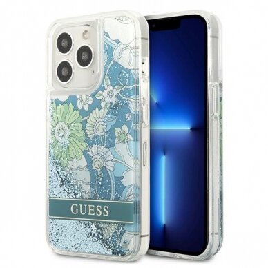 Originalus dėklas Guess GUHCP13LLFLSN iPhone 13 Pro