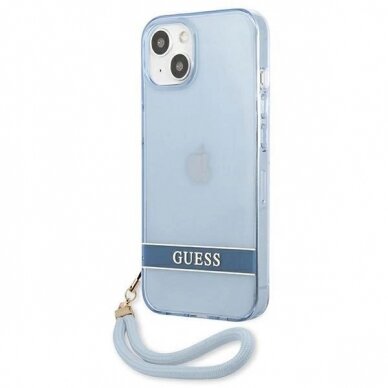 Originalus dėklas Guess GUHCP13MHTSGSB iPhone 13 6.1 Mėlynas / Mėlynas hardcase Translucent Stap 1