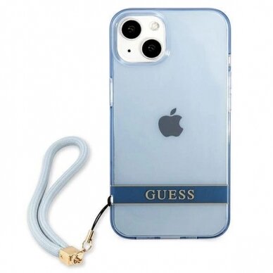 Originalus dėklas Guess GUHCP13MHTSGSB iPhone 13 6.1 Mėlynas / Mėlynas hardcase Translucent Stap 2