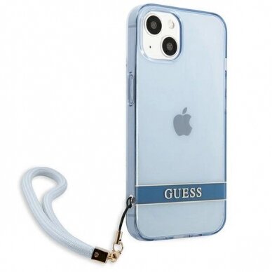 Originalus dėklas Guess GUHCP13MHTSGSB iPhone 13 6.1 Mėlynas / Mėlynas hardcase Translucent Stap 3