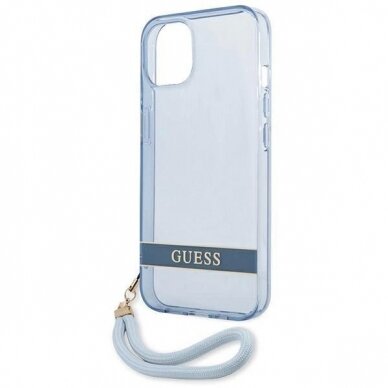 Originalus dėklas Guess GUHCP13MHTSGSB iPhone 13 6.1 Mėlynas / Mėlynas hardcase Translucent Stap 5