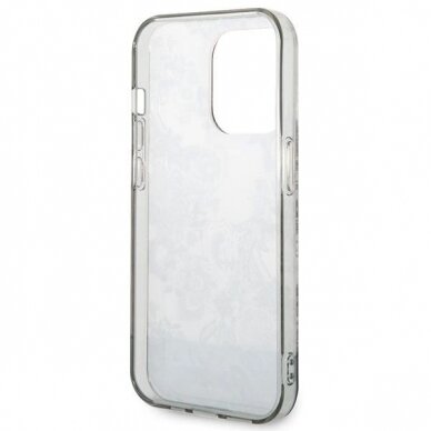 Originalus dėklas Guess GUHCP14LHGPLHG iPhone 14 Pro 6.1  Pilkas hardcase Porcelain Collection 6