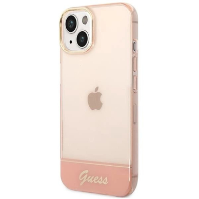 Originalus dėklas Guess GUHCP14MHGCOP iPhone 14 Plus 6.7 rožinis / rožinis hardcase Translucent 1