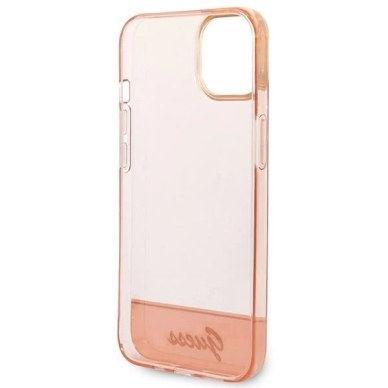 Originalus dėklas Guess GUHCP14MHGCOP iPhone 14 Plus 6.7 rožinis / rožinis hardcase Translucent 6