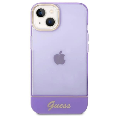 Originalus dėklas Guess GUHCP14MHGCOU iPhone 14 Plus 6.7 violetinis hardcase Translucent 2