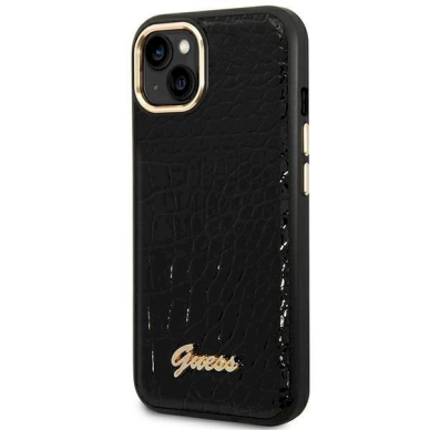 Originalus dėklas Guess GUHCP14MHGCRHK iPhone 14 Plus 6.7 Juodas hardcase Croco Collection 1