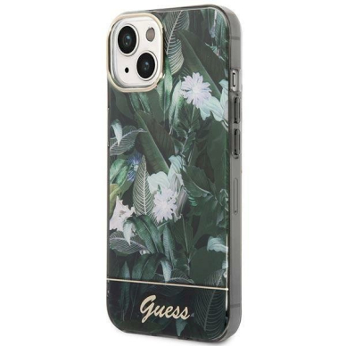 Originalus dėklas Guess GUHCP14MHGJGHA iPhone 14 Plus 6.7  žalias/žalias hardcase Jungle Collection 1